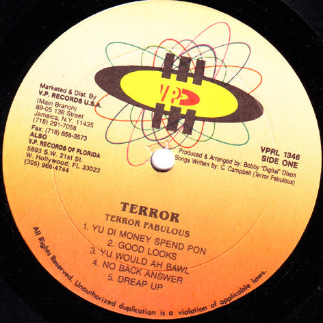 Terror Fabulous : Terror (LP, Album)