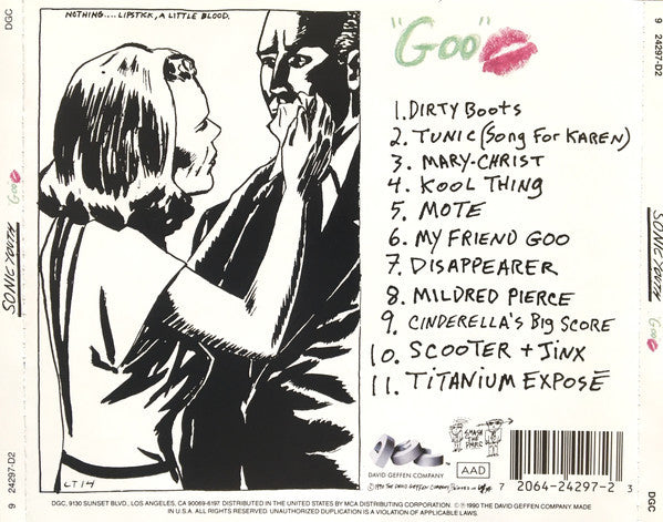 Sonic Youth : Goo (CD, Album, RP)