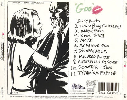 Sonic Youth : Goo (CD, Album, RP)