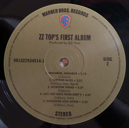 ZZ Top : ZZ Top's First Album (LP, Album, RE, 180)