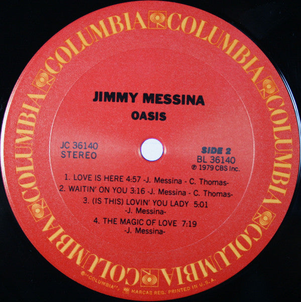 Jimmy Messina* : Oasis (LP, Album, Pit)