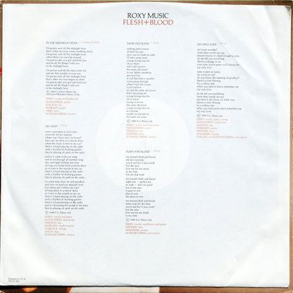 Roxy Music : Flesh + Blood (LP, Album, Spe)