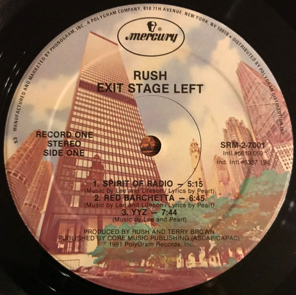 Rush : Exit...Stage Left (2xLP, Album, 53 )