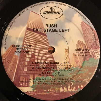 Rush : Exit...Stage Left (2xLP, Album, 53 )