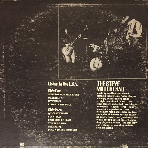 The Steve Miller Band* : Living In The U.S.A. (LP, Album, RE, Red)