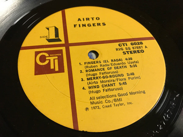 Airto* : Fingers (LP, Album, Quad, Gat)