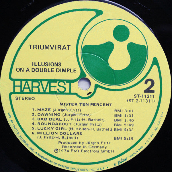 Triumvirat : Illusions On A Double Dimple (LP, Album, Win)