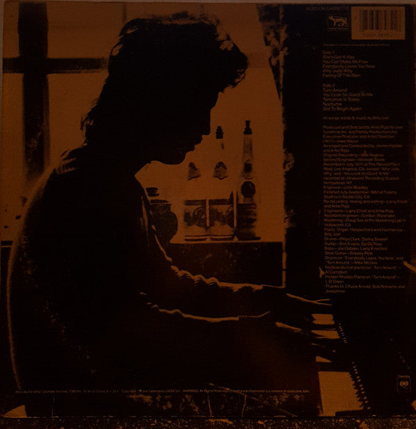 Billy Joel : Cold Spring Harbor (LP, Album, RE, Car)