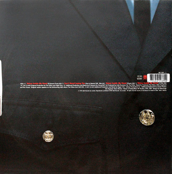 The Police : Can't Stand Losing You (Live) (12", Single)