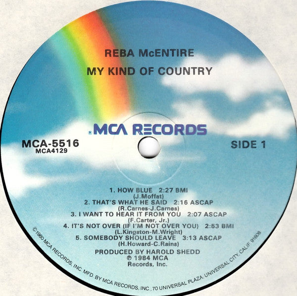 Reba McEntire : My Kind Of Country (LP, Album, Glo)