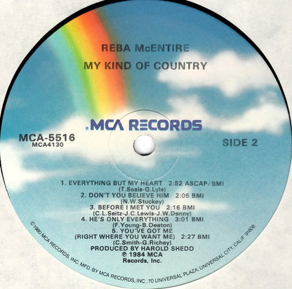 Reba McEntire : My Kind Of Country (LP, Album, Glo)