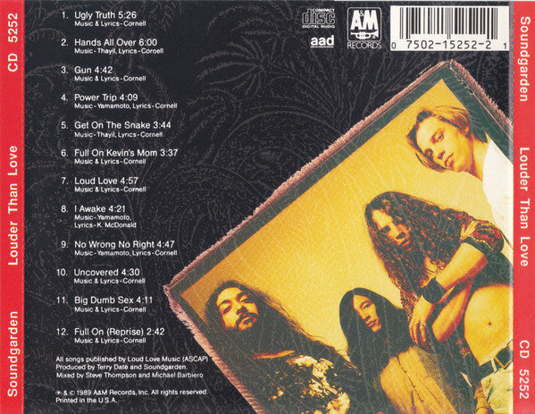 Soundgarden : Louder Than Love (CD, Album, RE)