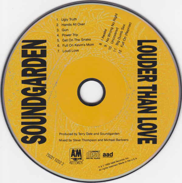 Soundgarden : Louder Than Love (CD, Album, RE)