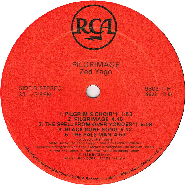 Zed Yago : Pilgrimage (LP, Album)