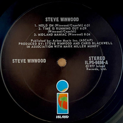 Steve Winwood : Steve Winwood (LP, Album, Pit)