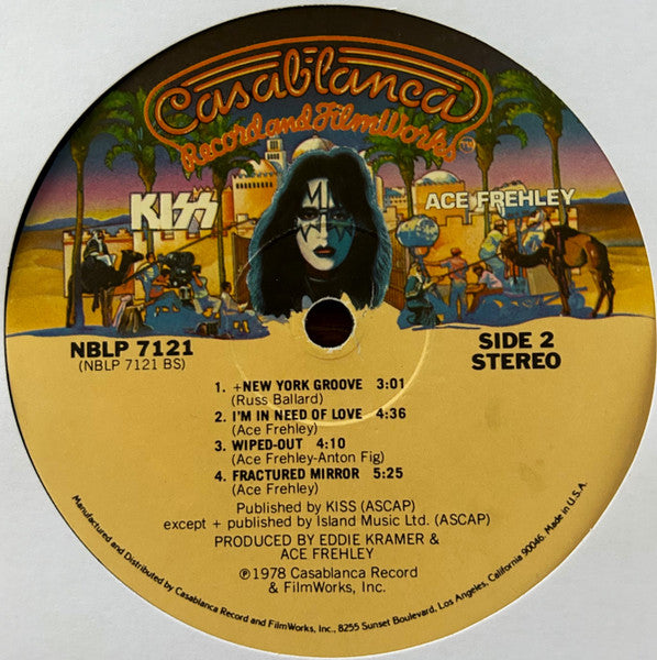Kiss, Ace Frehley : Ace Frehley (LP, Album, Rai)