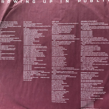 Lou Reed : Growing Up In Public (LP, Album)