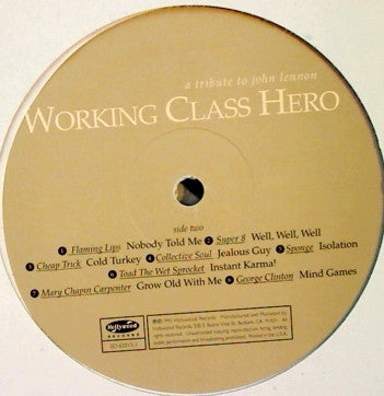 Various : Working Class Hero - A Tribute To John Lennon (LP, Comp, Promo, Whi)