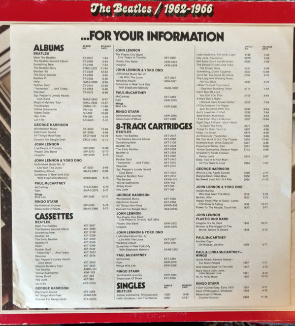 The Beatles : 1962-1966 (2xLP, Comp, Gat)