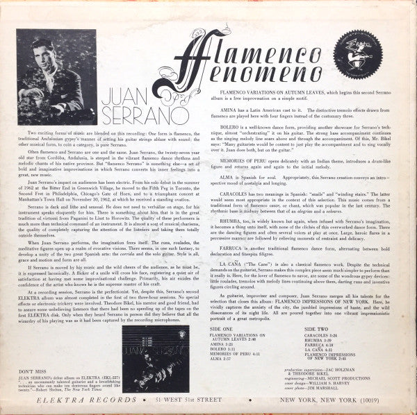 Juan Serrano : Flamenco Fenomeno (LP)