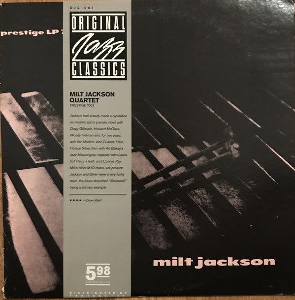 Milt Jackson : Milt Jackson Quartet (LP, Album, Mono, RE)