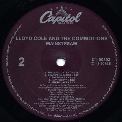 Lloyd Cole And The Commotions* : Mainstream (LP, Album)