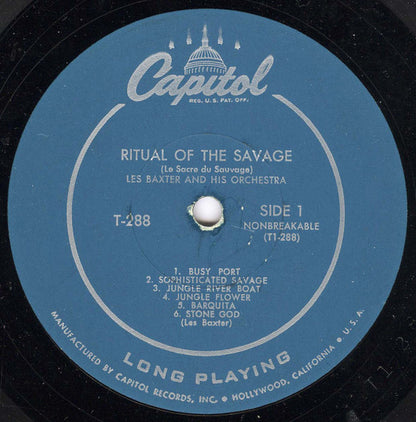 Les Baxter And His Orchestra* : Ritual Of The Savage (Le Sacre Du Sauvage) (LP, Album, Mono, RE)