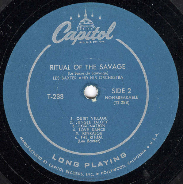 Les Baxter And His Orchestra* : Ritual Of The Savage (Le Sacre Du Sauvage) (LP, Album, Mono, RE)