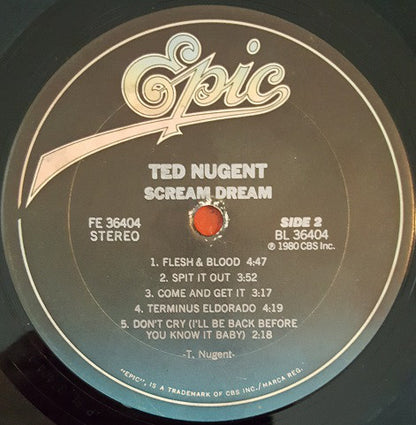 Ted Nugent : Scream Dream (LP, Album, Pit)