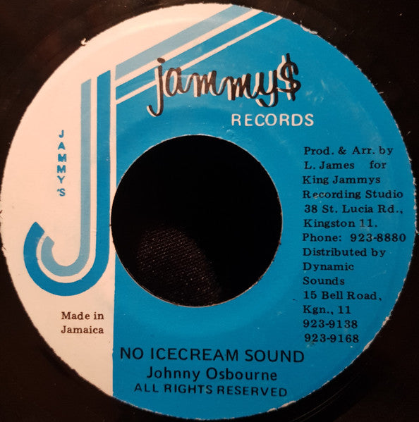 Johnny Osbourne : No Ice cream Sound (7")