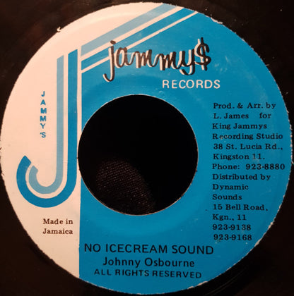 Johnny Osbourne : No Ice cream Sound (7")