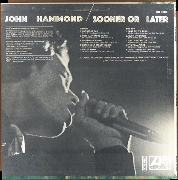 John Hammond* : Sooner Or Later (LP)