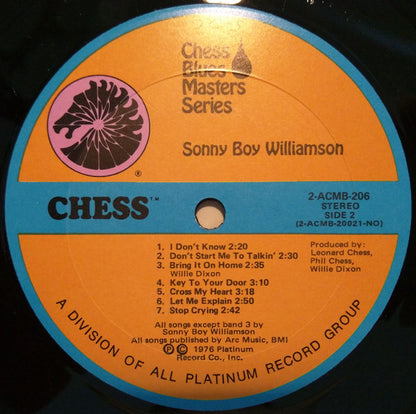 Sonny Boy Williamson (2) : Sonny Boy Williamson (2xLP, Comp, Gat)