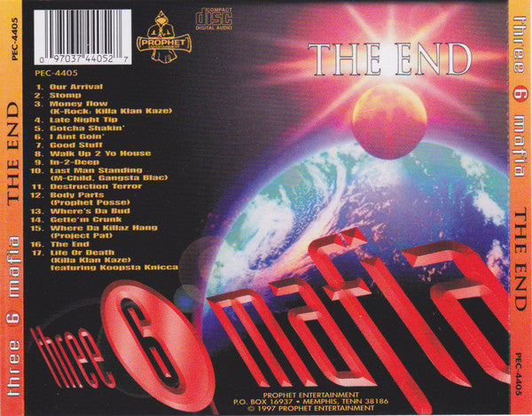 Three 6 Mafia : The End (CD, Album, RE)