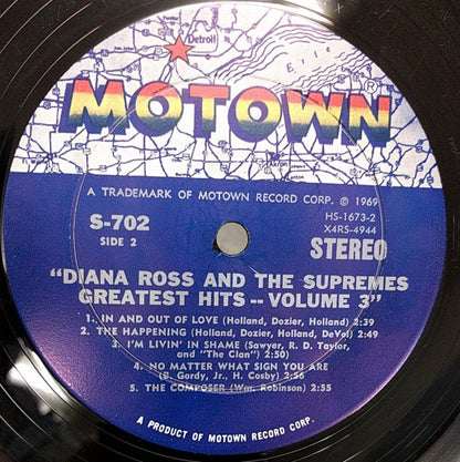Diana Ross & The Supremes* : Greatest Hits  Volume 3 (LP, Comp, Hol)