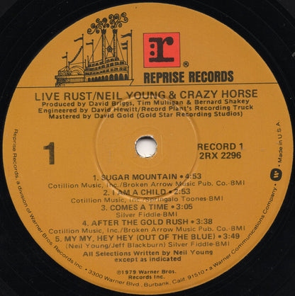 Neil Young & Crazy Horse : Live Rust (2xLP, Album, Win)