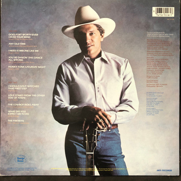 George Strait : Does Fort Worth Ever Cross Your Mind (LP, Album, Pin)