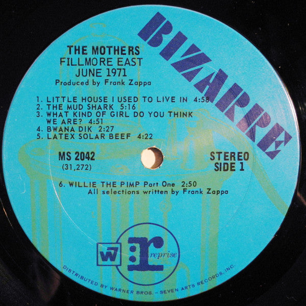 The Mothers : Fillmore East - June 1971 (LP, Album, Pit)