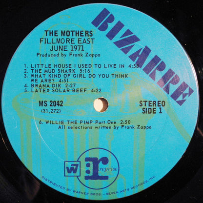 The Mothers : Fillmore East - June 1971 (LP, Album, Pit)