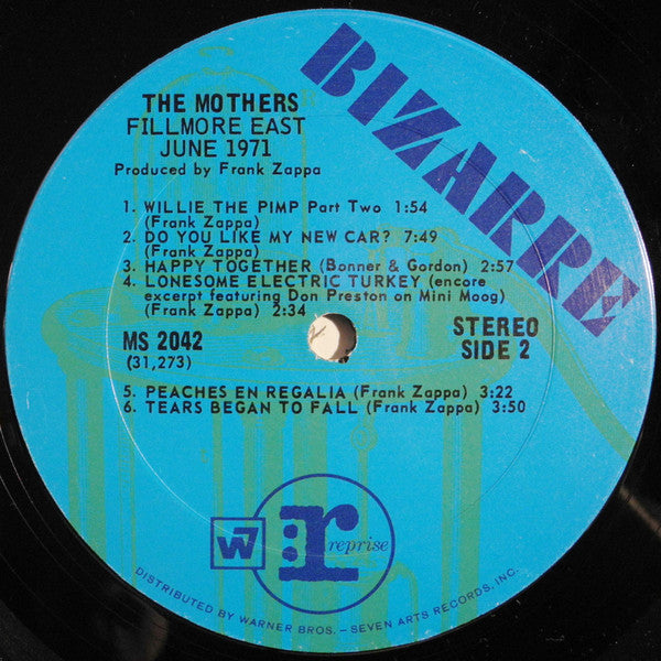 The Mothers : Fillmore East - June 1971 (LP, Album, Pit)