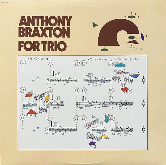 Anthony Braxton : For Trio (LP, Album)
