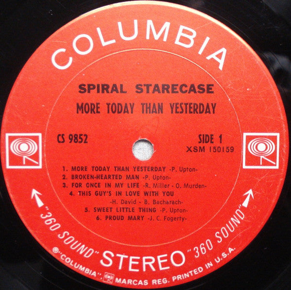 Spiral Starecase : More Today Than Yesterday (LP, Album, Pit)