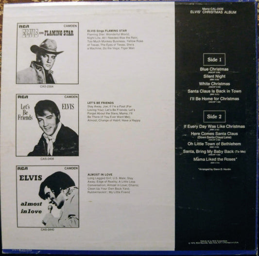 Elvis Presley : Elvis' Christmas Album (LP, Album, RE)