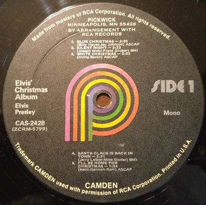 Elvis Presley : Elvis' Christmas Album (LP, Album, RE)