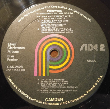 Elvis Presley : Elvis' Christmas Album (LP, Album, RE)