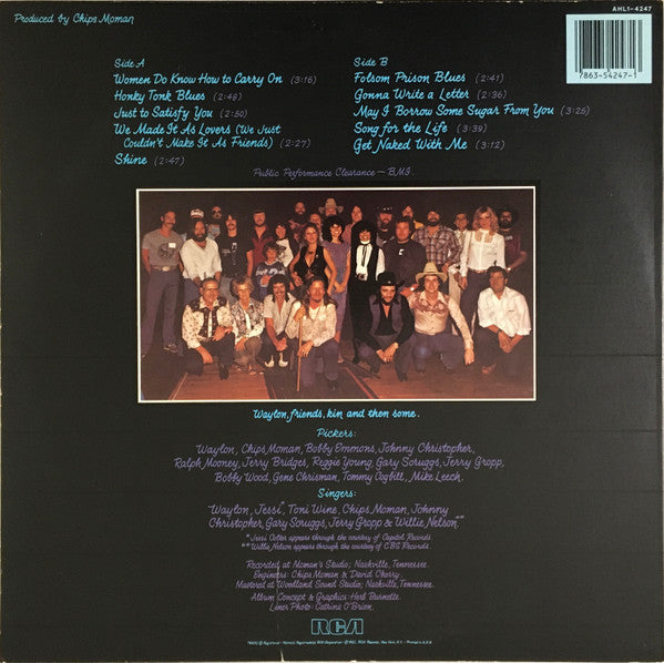 Waylon* : Black On Black (LP, Album, Cus)