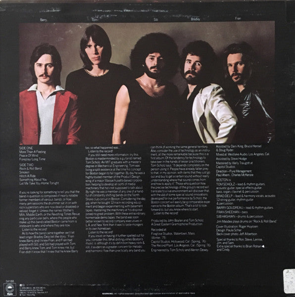 Boston : Boston (LP, Album, Ter)