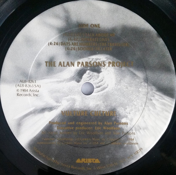 The Alan Parsons Project : Vulture Culture (LP, Album, Club, Car)
