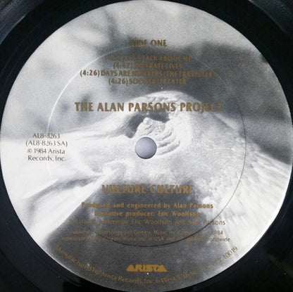 The Alan Parsons Project : Vulture Culture (LP, Album, Club, Car)