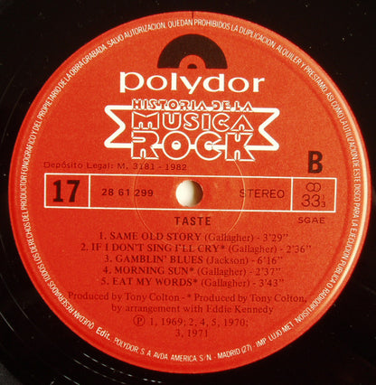 Taste (2) : Taste (LP, Comp)